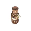Ver imagem 5 de Imagem São Francisco de Assis Entalhada na Madeira Pintada A Mão Rustica