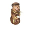 Ver imagem 4 de Imagem São Francisco de Assis Entalhada na Madeira Pintada A Mão Rustica