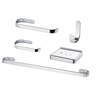Kit Acessórios de Banheiro 5 Peças - Cromado - 1