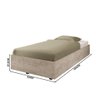 Cama Flutuante Solteiro Amarula New Box Framar - 4