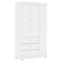 Ver imagem 3 de Berço Americano Lila e Guarda Roupa Duda 3 Portas Branco Brilho com Colchão Ortobom – Phoenix Baby