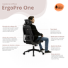 Cadeira de Escritorio Ergonômica Presidente Nr17 Modelo Ergopro One:preto - 3