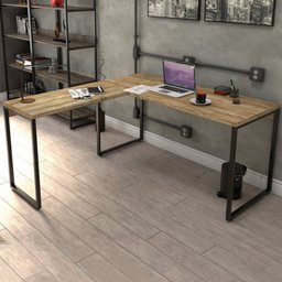 Mesa para Escritório de Canto em L Win Carvalho - Pnr Móveis - 1 Mesa para Escritório de Canto em L Win Carvalho - Pnr Móveis - 1