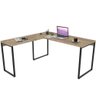 Mesa para Escritório de Canto em L Win Carvalho - Pnr Móveis - 2