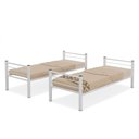 Ver imagem 3 de Beliche 100% Ferro/aço Cristal Vira 2 Camas C/grade Proteção e Escada - Branco