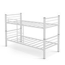 Ver imagem 5 de Beliche 100% Ferro/aço Cristal Vira 2 Camas C/grade Proteção e Escada - Branco