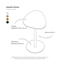 Ver imagem 1 de Mesa Lateral Orgânica Média Cor:Preto