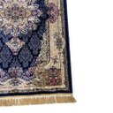 Ver imagem 5 de Tapete Persa Royal Azul Marinho 100x150cm Fio Acetinado - Decoração para Quarto e Sala