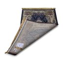 Ver imagem 3 de Tapete Persa Royal Azul Marinho 100x150cm Fio Acetinado - Decoração para Quarto e Sala