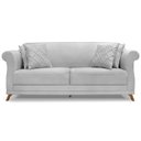 Ver imagem 3 de Sofa 2 Lugares Retro Polo 180cm com Almofada Linho Grigio Ezz