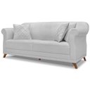 Ver imagem 1 de Sofa 2 Lugares Retro Polo 180cm com Almofada Linho Grigio Ezz