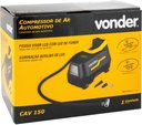 Ver mais imagens de Compressor de Ar Automotivo Bivolt Automático Vonder CAV 150 Pequeno Portátil Com 3 Bicos Alça Para