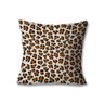 Kit com 4 Capas de Almofadas Decorativas Onça Marrom - 4