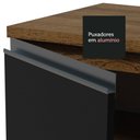 Ver imagem 7 de Balcão Armário de Cozinha 80 cm 2 Gavetas Rustic/Preto Glamy Madesa