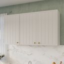 Ver imagem 2 de Armário Aéreo Planejado 3 Portas 120cm Marselha CabeCasa MadeiraOriginals Branco