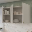 Ver imagem 3 de Armário Aéreo Planejado 3 Portas 120cm Marselha CabeCasa MadeiraOriginals Branco