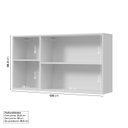 Ver imagem 5 de Armário Aéreo Planejado 3 Portas 120cm Marselha CabeCasa MadeiraOriginals Branco