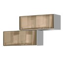 Ver imagem 2 de Armário Suspenso para Banheiro Branco - 2 Portas - Mdf - Vidro Reflecta