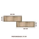 Ver imagem 4 de Armário Suspenso para Banheiro Branco - 2 Portas - Mdf - Vidro Reflecta