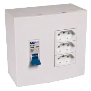 Caixa 4x4 Versatil Sobrepor Branco