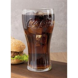 Jogo 3 Copos Coca-cola Vidro Transparente Contour 470ml - Nadir - 8