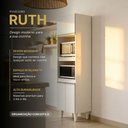 Ver imagem 2 de Paneleiro Torre Quente para Cozinha 02 Portas Ruth 56 cm - D’Rossi Branco