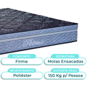 Ver imagem 2 de Kit Cama Box Bau + Cabeceira + Colchão Queen Molas Ensacadas - Petrus - Paropas