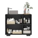 Ver imagem 5 de Gabinete Banheiro 3 Portas 90cm Multimóveis MP5031 Preto