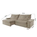 Ver imagem 6 de Sofá Apollo Veludo 02 Módulos 80 Cm B25cm Meu Sofá Online