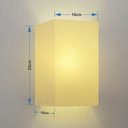 Ver imagem 3 de Arandela Retangular Retro Vivare Md-2002 Cúpula em Tecido 25/16x10cm - Bivolt - Algodão-Crú - 110V/2