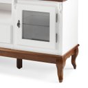 Ver imagem 6 de Conjunto Rack 60503 + Painel 50513 para Sala Pés Luiz Xv 2 Gavetas 2 Portas - Branco/imbuia