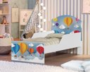Ver imagem 1 de Cama Infantil Balão Viagem Proteção Lateral Colchão Incluso