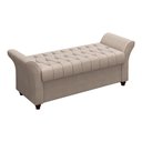 Ver imagem 1 de Puff Baú 160cm Charles Linho Bege - Sallar Home