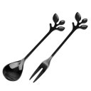 Ver imagem 2 de Jogo de 3 Garfos e 3 Colheres Romantique em Aço Inox Preto