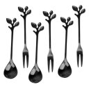 Ver imagem 1 de Jogo de 3 Garfos e 3 Colheres Romantique em Aço Inox Preto
