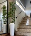 Ver imagem 3 de Vaso Decorativo Fibra de Vidro Florida P 65cm Branco Brilho Lindo Vaso