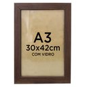 Ver imagem 1 de Moldura Quadro A3 30x42cm Diploma Certificado Foto com Vidro Empório do Adesivo Moldura Madeira Escu