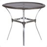 Mesa de Aluminio Polido e Tampo Tramado em Fibra Sintética para Jardim, Area Externa, Varanda - Taba - 1