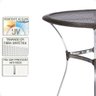 Mesa de Aluminio Polido e Tampo Tramado em Fibra Sintética para Jardim, Area Externa, Varanda - Taba - 4