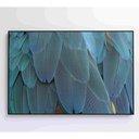 Ver imagem 2 de Quadro Penas Azuis 90x60 Cm Adesivo Fotográfico