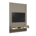 Ver mais imagens de Painel Ripado Modular 219cm Ozero Mdp/mdf Nicho Arredondado Gris/tauari Fosco G77 - Gran Belo