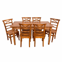 Ver imagem 1 de Mesa de Jantar Madeira de Demolição 1.60 X 0.80 com 06 Cadeiras Abc Sudeste Rústico