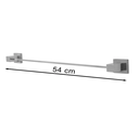 Ver imagem 5 de Kit Acessórios P/ Banheiro Metal 5 Peças Luxo Quadrado POLIDO