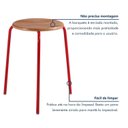 Ver imagem 5 de Kit 4 Banquetas para Cozinha com Base de Aço Cumbuca