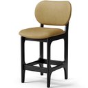Ver imagem 5 de Kit 04 Banquetas Baixa Bar Cozinha e Sala de Jantar Fixa Betta L02 Preto Couríssimo Casco Fendi - Ly