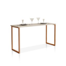 Mesa de Jantar Industrial 120x45cm para 2 Lugares Klm Móveis - 2