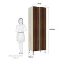 Ver imagem 3 de Paneleiro Luciane 70cm Duplo 2 Portas Lis