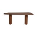 Ver imagem 2 de Mesa Maia Organica 200cm Laminado para Sala de Jantar Mesa Grande Decoracao Moderna Luxo - Imbuia