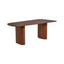 Ver imagem 1 de Mesa Maia Organica 200cm Laminado para Sala de Jantar Mesa Grande Decoracao Moderna Luxo - Imbuia