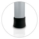 Ver imagem 5 de Barra Apoio Suporte Lado Esquerdo de Aço P/ Vaso Sanitário Segurança Idoso Branco